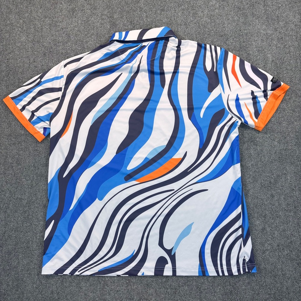 [Lot of 2]Sunday Swagger Polo Golf Shirt Men's 2XL Abstract Print Performance - Picture 4 of 11